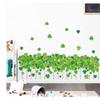 XH3021 Green Clover Grille Bedroom Living Room Background Decoration Removable Stickers
