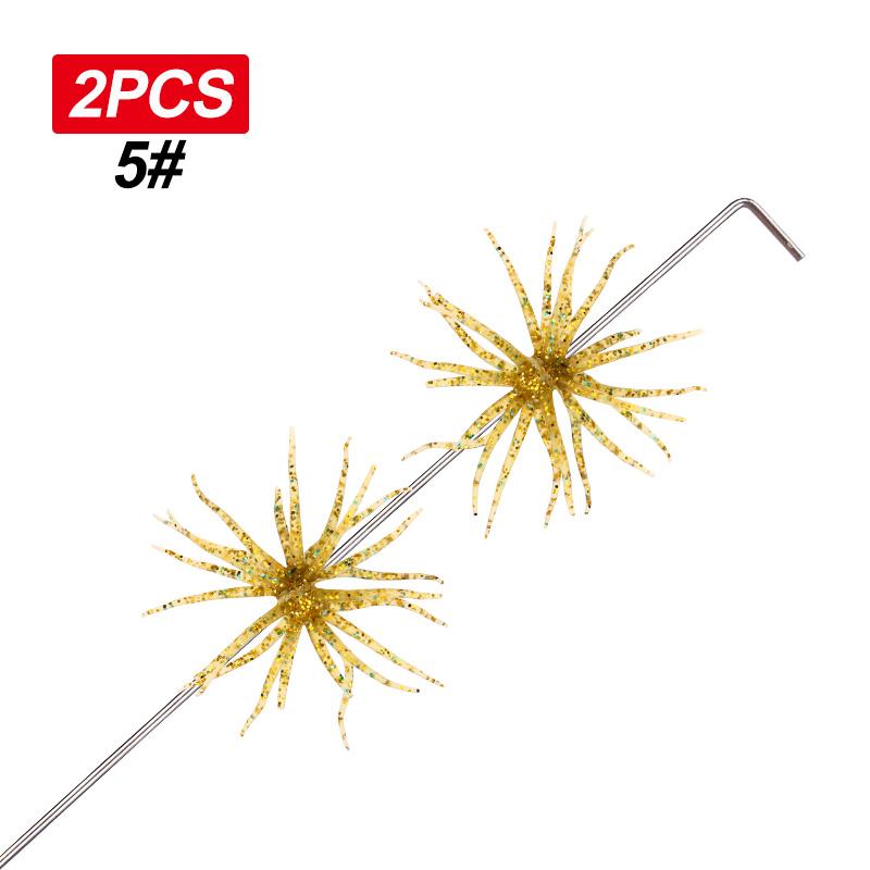 WEIHE 6 Colors Soft Seaurchin Lure Fishing Lure Sea Urchin Lures Soft Bait