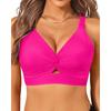 Women's bikini new swimsuit seaside vacation casual neck top