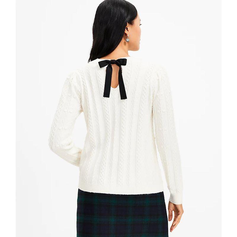 Sunshine Home Autumn and Winter New Foreign Trade European and American Women clothes Intellectual Sweater Back Lace Twist Long sleeve Knit