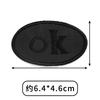 2Pcs Black Down Jacket Cotton-padded Clothes Non-sew Sticky Patch Clothing Broken Hole Repair Sticker Appliques DIY Cartoon Mark