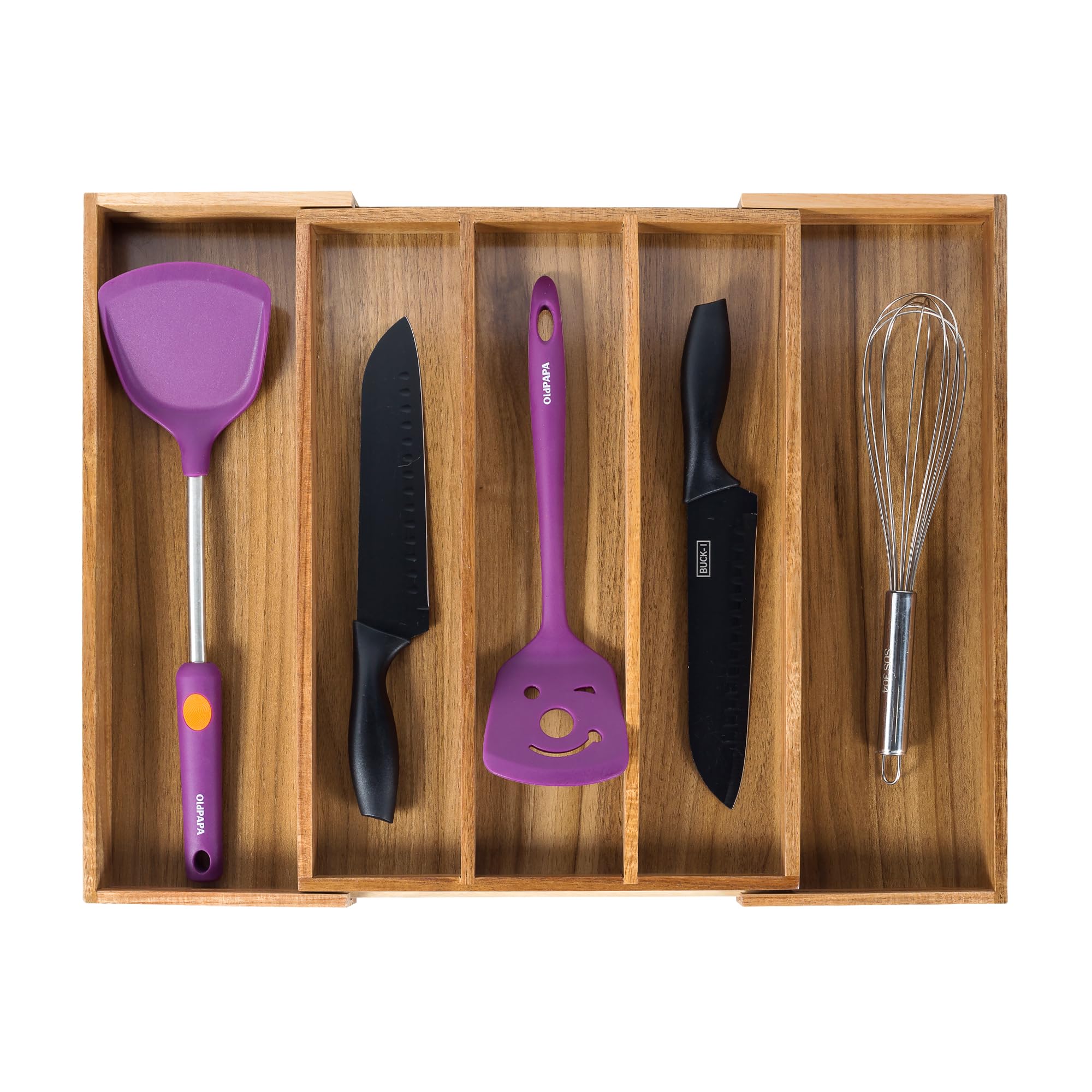 

Utoplike Cutlery Storage Extendable Cutlery Wooden Storage Sliding Dish Storage Kitchen Drawer Tabletop Drawer, Case, Box, Tray, Case, Storage,