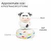 Aggrieved Grass Cow Figure Cute Center Console Decoration Calf Car Ornament  Car