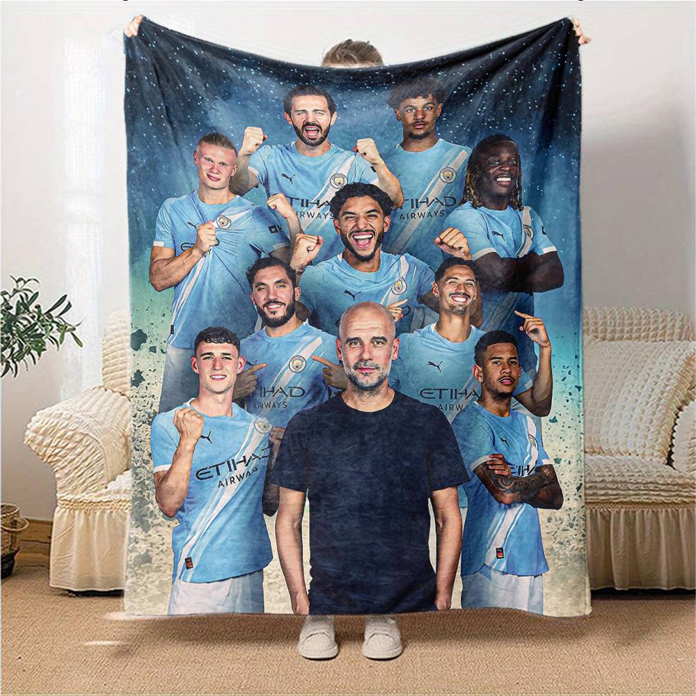 Champions League Victory Celebration Blankets Flannel Printed Breathable Warm Throw Blanket for Home Office Bedspreads 0708a19