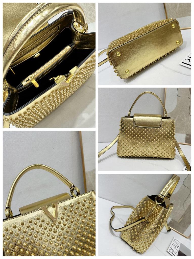 Sac à main tendance européen et américain en perles: Polyvalent Simple Épaule & Bandoulière pour le Travail, les Déplacements, ou le Street Style du Soir