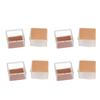 8pcs Set Silicone Chair Caps Table Foot Pads Anti Slip Transparent Square Leg Protection Cover