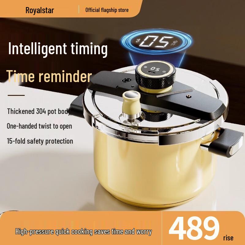 Royalstar 304 Stainless Steel Multi-Hob Pressure Cooker with Timer