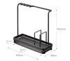 Yamazaki 4994 Sponge & Cleaning Tool Stand, Black,