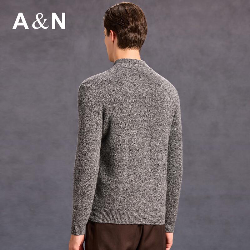 Antonio Men's 100% Pure Heavyweight Cashmere Stand Collar Cardigan Jacket