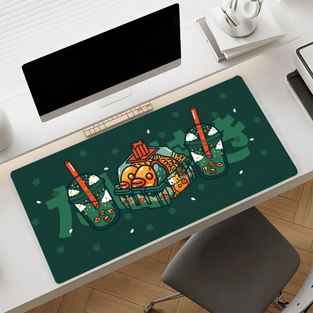 Art T-Taiyaki Cute Mouse Pad Non-slip Rubber Gamer Balance Computer Mat Decoracion Deskmat Laptop Office Large