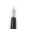 Great MONTBLANC Fountain Pen Meisterstck Classic Cap Type Black Gold 14K Mens Used