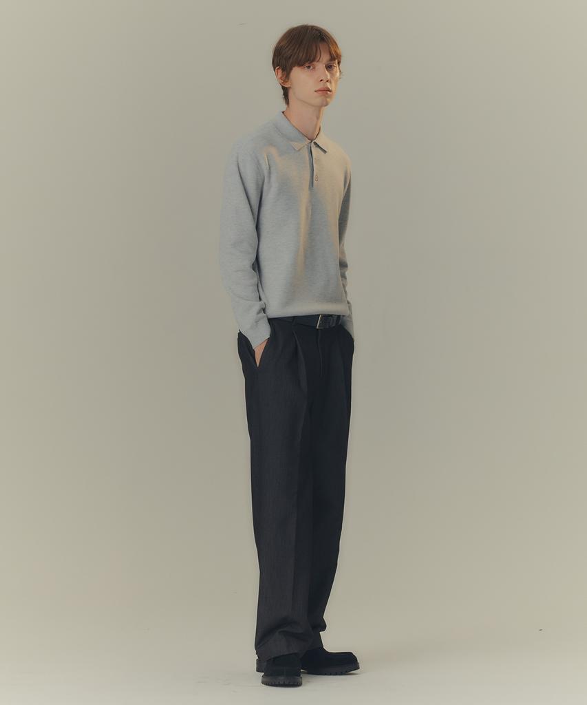 MINDBRIDGE Do Good_Wool Blend Collared Knit - 2 Colors