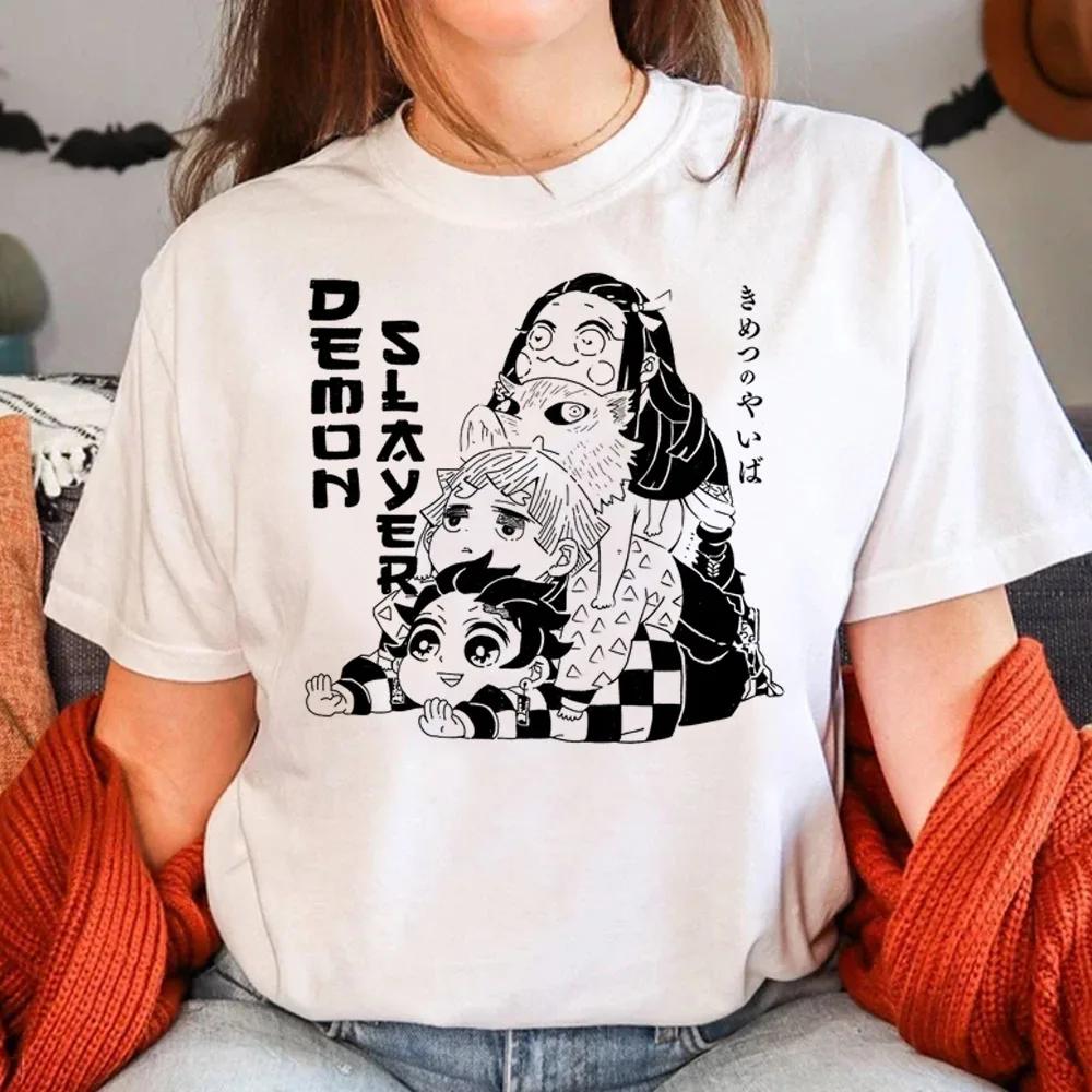 Anemi Mitsuri Print Women Short Sleeve Designer T-shirts Girl Funny Japanese Harajuku Clothes Y2k Top Women Clothes