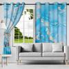 2Pcs Set Abstract Marble Texture Window Curtains Modern Style Home Bedroom Living Room Indoor Outdoor Hanging Blackout Curtain