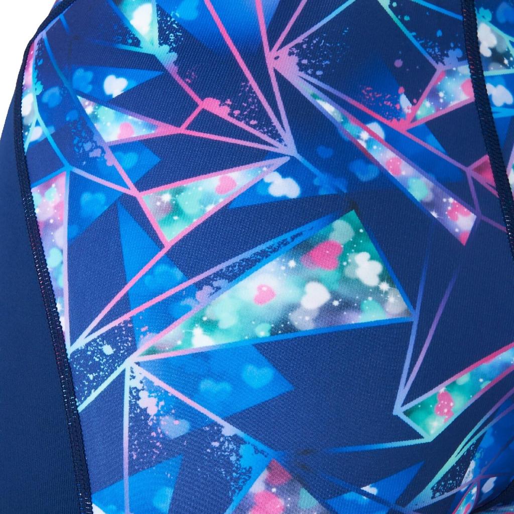 MIZUNO ST Graphic Half Suit N2MGD743 M Size 86 Navy x Pink (Mizuno) Swimwear, Swimming, Competition, (Masters Back)