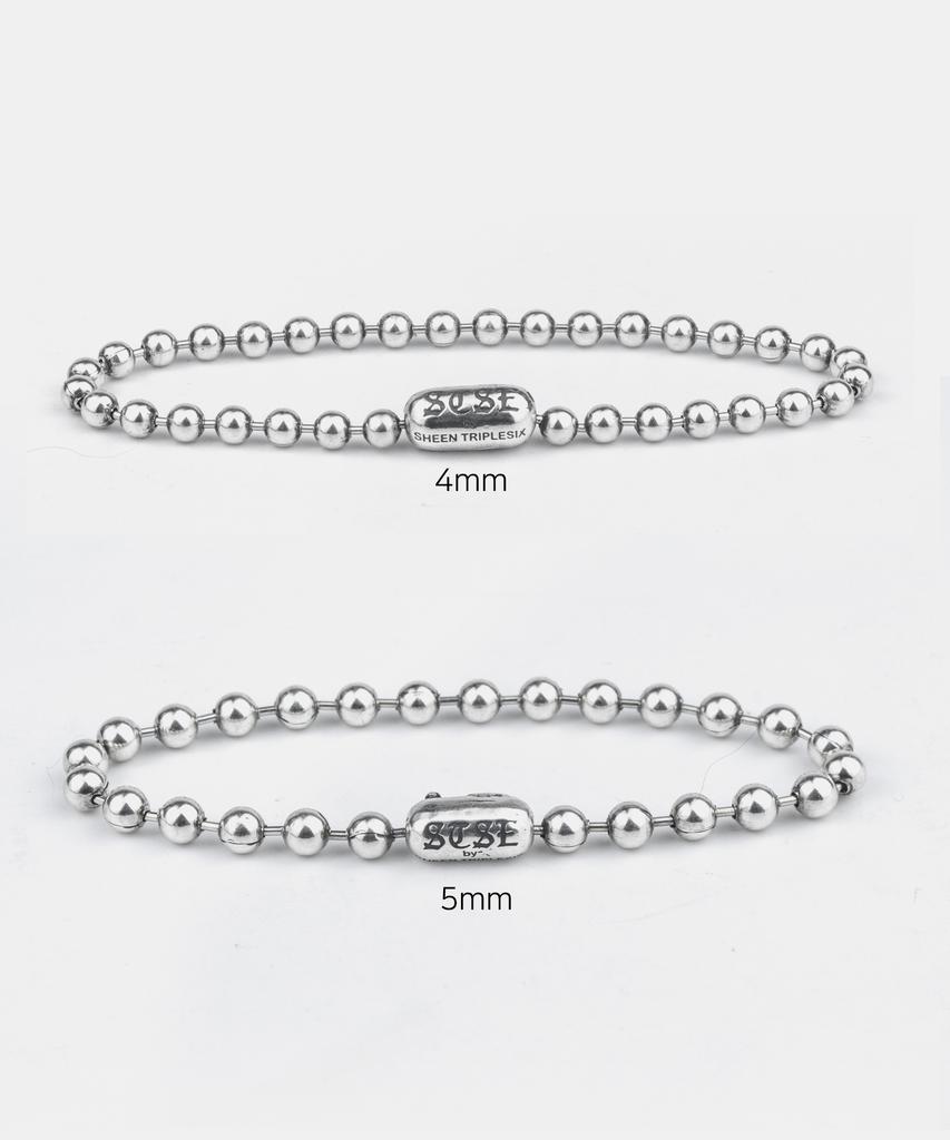 Sheen666 Ball Chain Silver Bracelet 6Mm