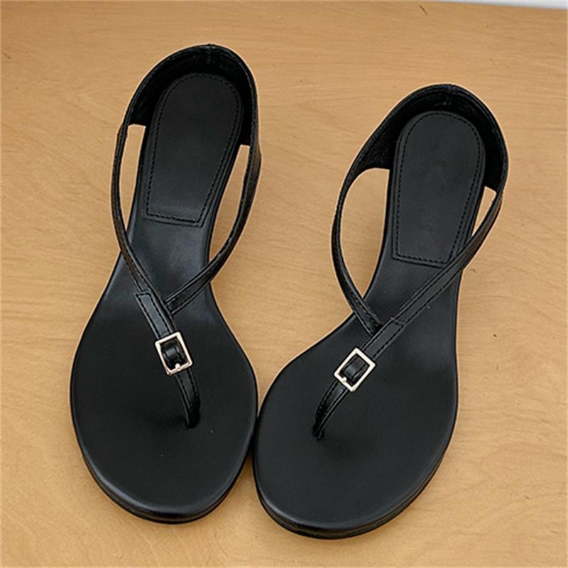 Женские шлепанцы Eiyken с дизайнерской пряжкой-зажимом на пальцы модные босоножки на танкетке и высоком каблуке летние шлепанцы женская обувь 35 чёрный 4840₽