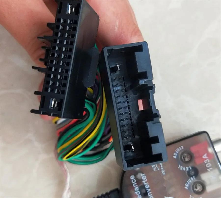 Pro Ford Focus Edge Escape F-150 Carnival Tovární rádio se subwooferem Kabeláž High to Low Příslušenství Přidaná Peaker Line