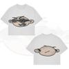 Men Women Streetwear T Shirt Hip Hop Fun Cartoon Graphic Printed Oversized T Shirt Harajuku Gothic Cotton Short Sleeved Clothing
