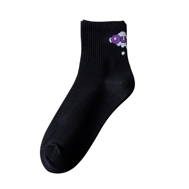 5 Pairs of Women's Spring and Summer Thin Cotton Breathable Sports Deodorant Perspiration Socks