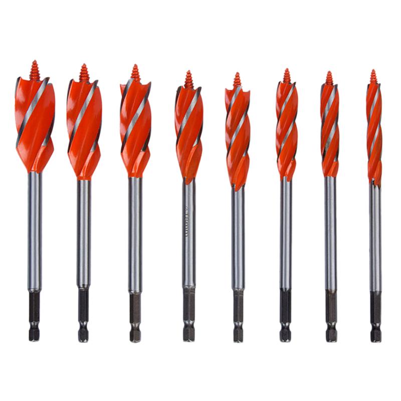 1 PC Drill Bit Durable Wood Working Set Four Slot Four Blade Drill 10-25mm