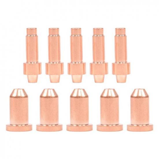 10 Pcs Plasma Cutting XT40 Torch Consumables Electrode 249926 Nozzle 249928 Tip