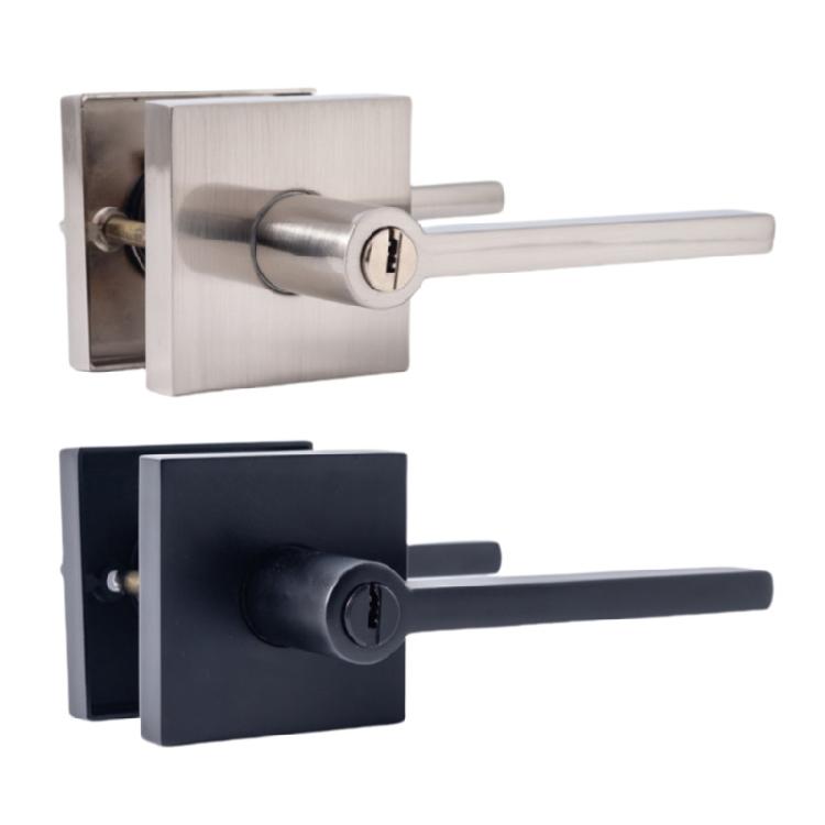 Entry Door Handle with Lock and Key Security Door Lever Handle Lock Replacement AntiTheft Door Lock Hardware Part