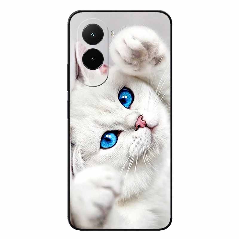 Soft Case For Poco M7 4G Cases Cartoon Back Cover For Xiaomi Poco M7 Protective Animal Bumper Bag Poco M7 M7 4G Cool Cat Capa M7
