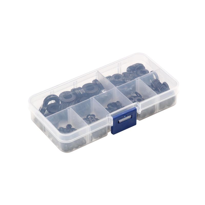 250PCS Nylon Washers M2 M2.5 M3 M4 M5 M6 M8 Nylon Washers Plastic Insulation Spacers Seals Black White Set Gasket Ring Kit