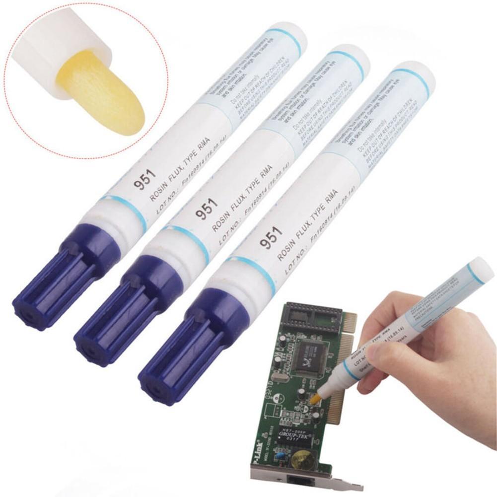 3x  Flux Pen Soldering Grease Soldering Paste Resin-free for PCB Solarcell