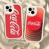 Logo C-Coca C-Cola Modne Etui Skórzane na Telefon IPhone 16 15 14 16E 13 12 11 Pro Max Plus
