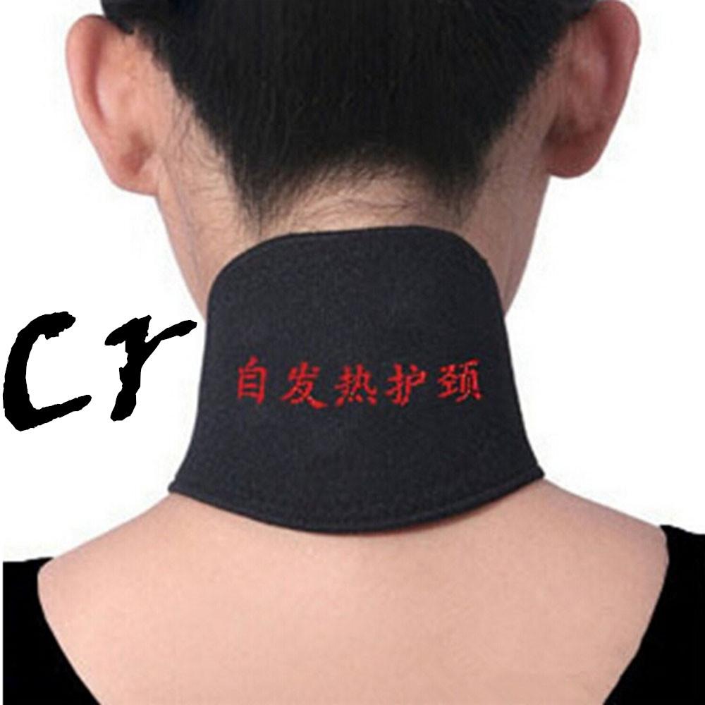 Self Heating Therapy Headache Belt Neck Massager Belt Black
