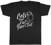 Funny Cats Mens T-Shirt Cats Make Life Purrfect Unisex Tee Gift