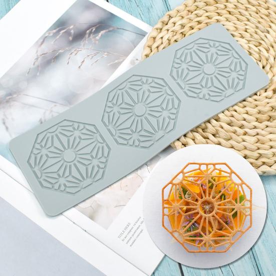 Baking Mold Leaf Pattern Food Grade Flexible Cake Decoration No Odor Fondant Molds Vintage Curlicues