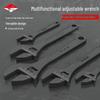 Multi-Functional Large Opening Adjustable Spanner Wrench with Short Handle