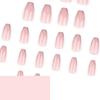 Pure Color False Nails Long Ballerina Nail Tips Fashion Press On Nails  Women Girls