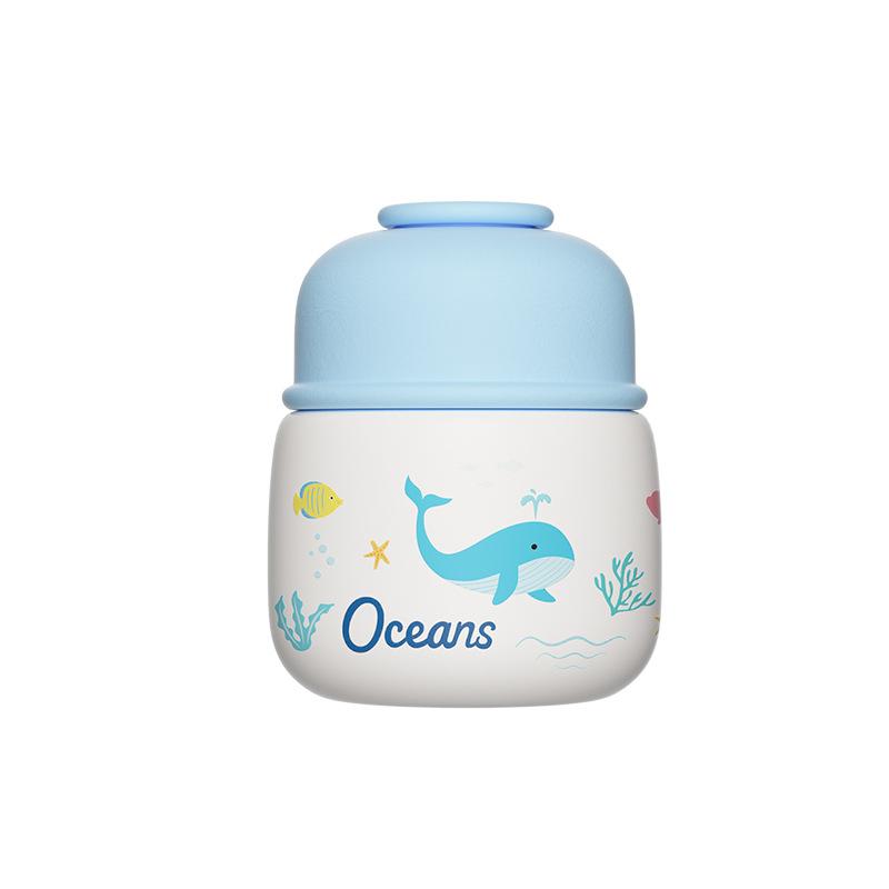 Cartoon High-value Tremella Braised Cup Cute Portable Porridge with Spoon 316 Food-grade Stainless Steel Thermal Insulation Water Cup