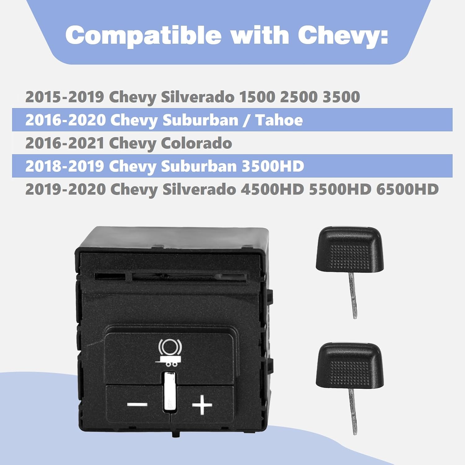 84108373 Trailer Brake Control Switch Fits for 2014-2021 Chevy Colorado Silverado Suburban GMC Canyon Sierra Yukon Replace Part Number 23145874