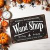 Wizard Wand Shop Vintage Metal Sign Fantasy Home Decor