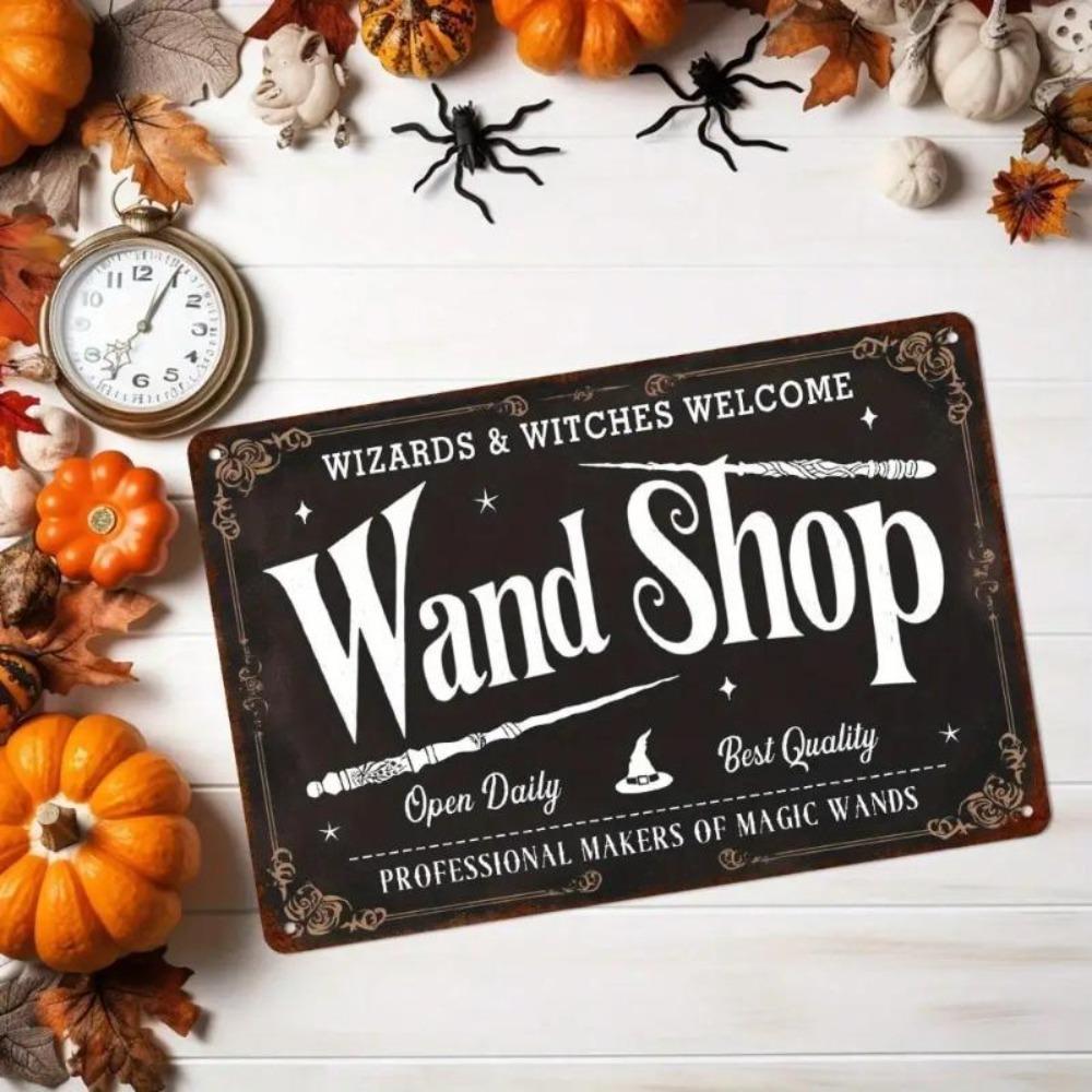 Wizard Wand Shop Vintage Metal Sign Fantasy Home Decor