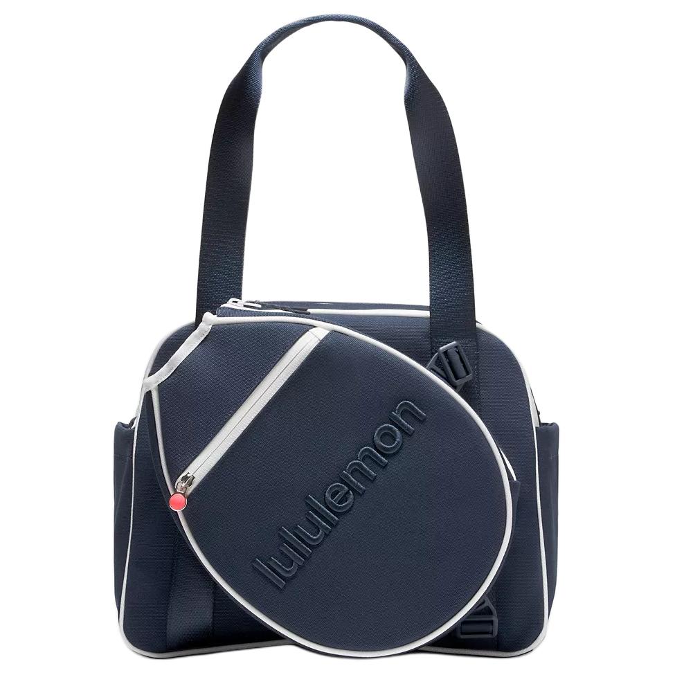 

Lululemon Removable Adjustable Shoulder Strap Tote Bag With Zipper Pocket Unisex Tote Bags Blue LU9DASS-068898 Blue & White