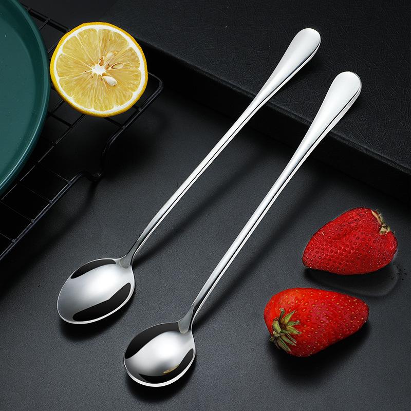 Stainless Steel Spoons Long-handled Stirring Spoons Ice Spoons Household Cooking Spoons Soup Spoons Spoons and Rice Spoons