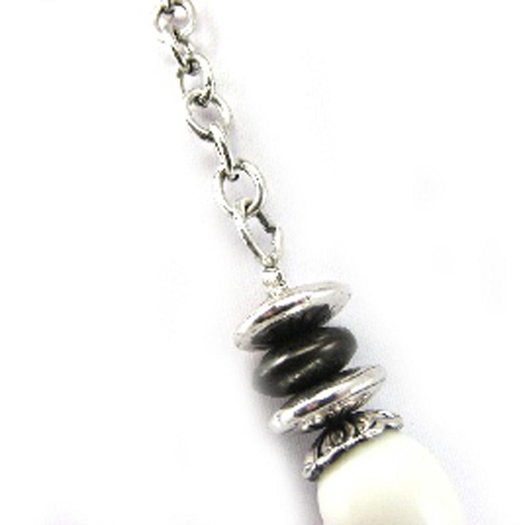 Les Trésors De Lily [G0189] - Designer Necklace 'Bouquet Fleury' Beige