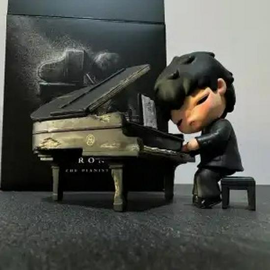 Xiao Ye Rose Aviator Little Prince Panda Pianist Doll Hanging Hand-Painted Ornament
