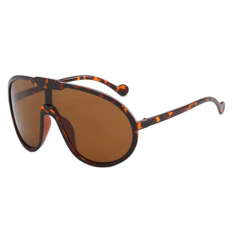 New Large Frame Sunglasses Outdoor Windproof UV Protection Street Fashion Personality Shades