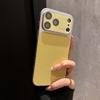 Applicable to iPhone17 leather mobile phone case, high-value couple Apple 16proMax large window all-inclusive protective case