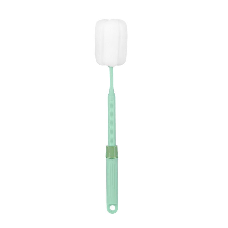 Schwammbürsten mit verstellbarem langem Griff, geeignet zum Reinigen von Babyflaschen und Küchenutensilien