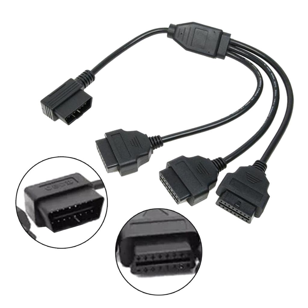 Automotive OBD2 Verlängerung Kabel L Shaped OBD2 Adapter Kabel OBD2 L Form Splitter Kabel Erweitern Sie Ihre OBD2 Port zu Drei