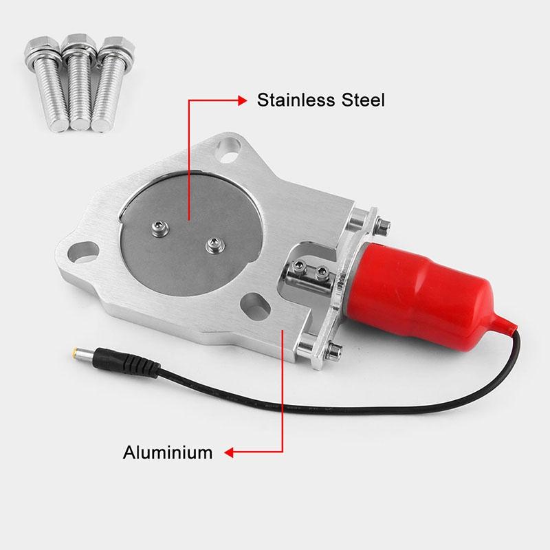 Premium Qualität 2,5"/3" Elektrische Auspuffklappe mit Fernbedienung Ventilmotor für Universelle Passform