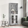 VidaXL Highboard Concrete Grey 69.5x34x180 Cm Engineered Wood 3189321